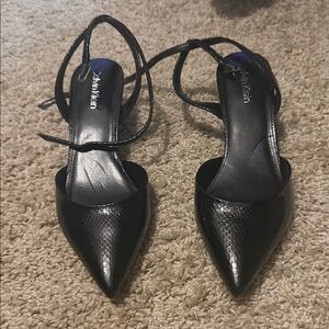 Calvin Klein Black Strappy Heels